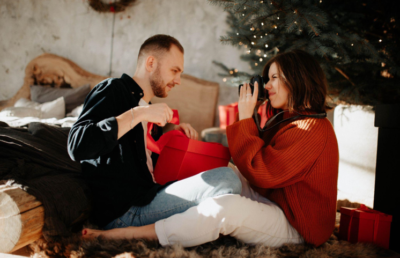 Winter Wonderland with a Flocked Garland and Tree Skirt